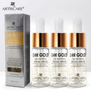 ARTISCARE 24k Gold Six Peptides Face Serum 20ml Nourishing Hyaluronic Acid Essence Moisturizing Facial Skin Care 3pcs