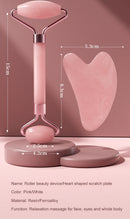 Set de belleza facial premium Rodillo y Gua Sha – Lifting, esculpe y da luminosidad
