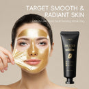 LAIKOU Mascarilla de colágeno de caracol de oro de 24 quilates, mascarilla facial exfoliante, antiarrugas, blanqueadora, elimina puntos negros, mascarilla facial desprendible, producto para la piel
