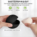 Eco-friendly 1PC Silicone Porous Beauty Egg Storage Set, Puff Storage Box, Reusable Travel Portable Organizer.-zmt