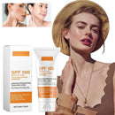 Protector solar facial y corporal no graso FPS 100+, bloqueador solar facial con protección UVA y UVB, crema bloqueadora solar antienvejecimiento para verano y playa.