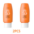 LAIKOU Protector solar facial FPS 50+, protector solar facial de doble tubo, multiefecto Pa+++, 50 g