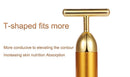 24K Gold Roller Vibrating Facial Massager Slimming Facial Skin Beauty Pulse Firming Face Massage Lift Tightening Wrinkle Bar
