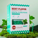 Bâtonnet de fil dentaire à la menthe - Bâtonnet de fil dentaire jetable et portable pour soins à domicile - Soins bucco-dentaires - Nettoyage en profondeur - Nettoyage interdentaire
