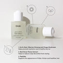 Suero OUAI para el cuero cabelludo, equilibrante e hidratante con extracto de trébol rojo, ginseng siberiano y péptidos para un cabello más grueso y voluminoso (60 ml)