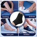 AOLIKES 1PCS Ankle Ice Pack for Injuries Reusable Ice & Hot Therapy Premium Gel 360° Full Coverage for Sprained Ankle Injuries