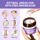 Lotion au magnésium, Crème de nuit au magnésium, Soin à la lavande pour les jambes, les bras et le décolleté, Aide naturelle pour un sommeil profond, Hydratant, Réparateur après-soleil
