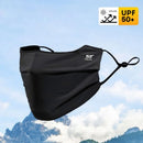 Breathable Ice Silk Face Cover UV Face Shield Washable Reusable Sun Protection Face Mask for Motorcycle Running Riding Exercise