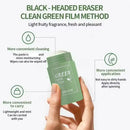 Masque nettoyant visage au thé vert en stick, resserre les pores, élimine les points noirs en profondeur, masque hydratant nettoyant pour le visage 40 g