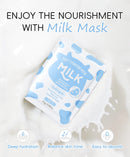 LAIKOU Milk Silky Hydrating Mask Brightening Collagen Sheet Mask Anti-Age Skin Care Moisturizing Face Mask 25g*20pcs