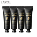 LAIKOU Mascarilla de colágeno de caracol de oro de 24 quilates, mascarilla facial exfoliante, antiarrugas, blanqueadora, elimina puntos negros, mascarilla facial desprendible, producto para la piel