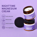 Lotion au magnésium, Crème de nuit au magnésium, Soin à la lavande pour les jambes, les bras et le décolleté, Aide naturelle pour un sommeil profond, Hydratant, Réparateur après-soleil
