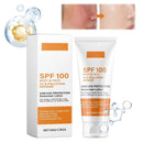 Protector solar facial y corporal no graso FPS 100+, bloqueador solar facial con protección UVA y UVB, crema bloqueadora solar antienvejecimiento para verano y playa.