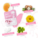 Masque facial à la boue de cerisier Laikou, comprimés purifiants, hydratants et nettoyants pour les pores, réduisant les points noirs et l'acné. Soin de la peau (5/10 unités).