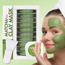 Mascarilla de limpieza profunda Matcha Fórmula de barro de arcilla, control de grasa refrescante, equilibra la grasa de la piel
