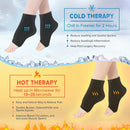 AOLIKES 1PCS Ankle Ice Pack for Injuries Reusable Ice & Hot Therapy Premium Gel 360° Full Coverage for Sprained Ankle Injuries