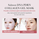 Mascarilla de colágeno nocturna con ADN de salmón PDRN para una piel radiante, elástica, hidratante, reafirmante y suave. Cuidado de la piel coreano.