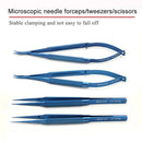 Ophthalmic Microscopic Instruments Scissors+Needle Holder+Tweezers with Surgical Box Titanium Alloy Ophthalmic Surgical Tools