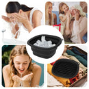 Bol de bain de glace pliable pour le visage pour femmes et jeunes filles, outil de soins de la peau du visage, lavabo de thérapie par le froid en silicone, bol de trempage facial portable