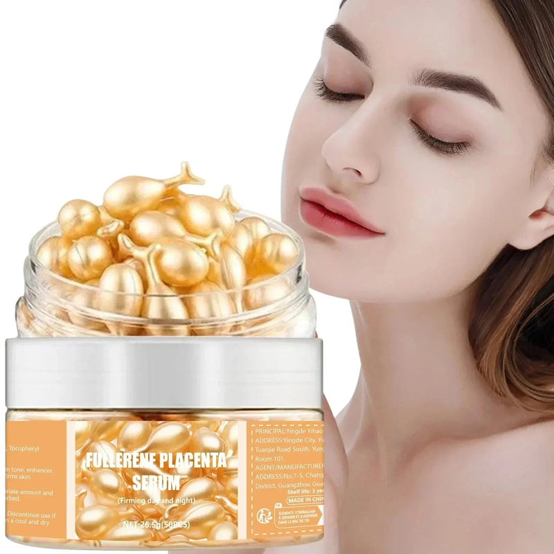 Collagen Face Serum Capsules (50 pcs) – Anti-Aging, Acne & Spot Remover, Hydrating & Whitening