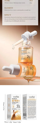 Crema blanqueadora facial con suero de esencia de arroz SADOER, hidratante y antiedad, cosmética coreana para el cuidado de la piel.