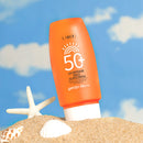 LAIKOU Protector solar facial FPS 50+, protector solar facial de doble tubo, multiefecto Pa+++, 50 g