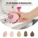 Eco-friendly 1PC Silicone Porous Beauty Egg Storage Set, Puff Storage Box, Reusable Travel Portable Organizer.-zmt
