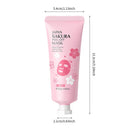Masque exfoliant visage LAIKOU Sakura - Nettoyage en profondeur, anti-âge, anti-rides, éclaircissant, élimine les points noirs, masque à déchirer, soin du visage 50 g