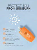 LAIKOU Protector solar facial FPS 50+, protector solar facial de doble tubo, multiefecto Pa+++, 50 g