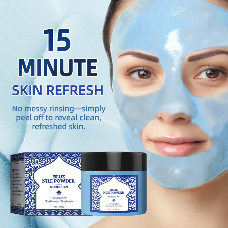 Polvo espumoso marroquí 120 g: mascarilla exfoliante mineral para rostro y cuerpo. Limpieza profunda y nutrición de 15 minutos con fórmula de hoja de perilla.
