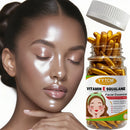 Vitamin E + Squalane Face Serum – Deep Moisturizing & Skin Brightening Essence | Anti-Dryness & Plant-Based Glow Boost