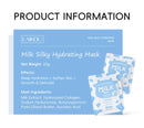 LAIKOU Milk Silky Hydrating Mask Brightening Collagen Sheet Mask Anti-Age Skin Care Moisturizing Face Mask 25g*20pcs