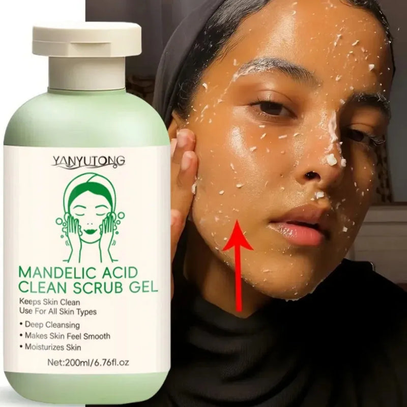 Gel exfoliante facial: limpiador profundo de poros, hidratante y blanqueador.