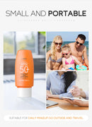 LAIKOU Protector solar facial FPS 50+, protector solar facial de doble tubo, multiefecto Pa+++, 50 g