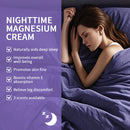 Lotion au magnésium, Crème de nuit au magnésium, Soin à la lavande pour les jambes, les bras et le décolleté, Aide naturelle pour un sommeil profond, Hydratant, Réparateur après-soleil