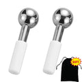 Globos de hielo de acero inoxidable de primera calidad para masajes faciales – Terapia refrescante y antienvejecimiento para la piel