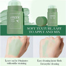Masque nettoyant visage au thé vert en stick, resserre les pores, élimine les points noirs en profondeur, masque hydratant nettoyant pour le visage 40 g