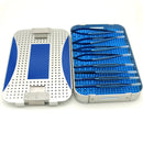 Ophthalmic Microscopic Instruments Scissors+Needle Holder+Tweezers with Surgical Box Titanium Alloy Ophthalmic Surgical Tools