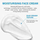 Crème visage multi-réparatrice à l'acide hyaluronique 50 ml - Formule complexe aux 9 céramides et B5 pour une hydratation en profondeur et le maintien de la barrière cutanée.