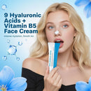 Crème visage multi-réparatrice à l'acide hyaluronique 50 ml - Formule complexe aux 9 céramides et B5 pour une hydratation en profondeur et le maintien de la barrière cutanée.