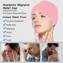 Relief Migraine Relief Cap Gel Ice Cap Single Layer Headgear Ice Pack Headgear Relief Pain Stretchable Compress Hood Eye Mask