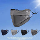 Breathable Ice Silk Face Cover UV Face Shield Washable Reusable Sun Protection Face Mask for Motorcycle Running Riding Exercise