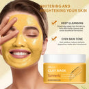 Turmeric  Clay Mask Deep Cleansing Facial Improves Dark Spots Acne Hydrating Skin Care Tightens Skin Evens Skin Tone