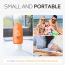 LAIKOU Protector solar facial FPS 50+, protector solar facial de doble tubo, multiefecto Pa+++, 50 g