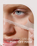 Masque exfoliant visage LAIKOU Sakura - Nettoyage en profondeur, anti-âge, anti-rides, éclaircissant, élimine les points noirs, masque à déchirer, soin du visage 50 g