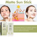 Stick solaire mat SPF 50+ – Crème solaire visage et corps | Protection UV résistante à l'eau | Crème solaire hydratante sans huile