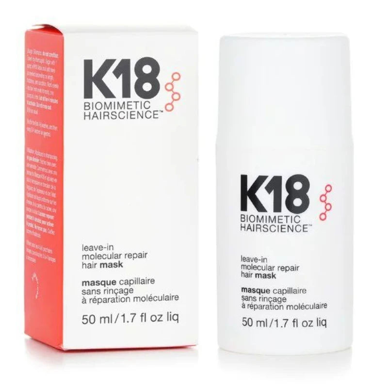 Mascarilla capilar reparadora molecular sin enjuague K18, tratamiento de queratina de acondicionamiento profundo, suaviza el cabello, cuidado capilar saludable, 50 ml, 150 ml
