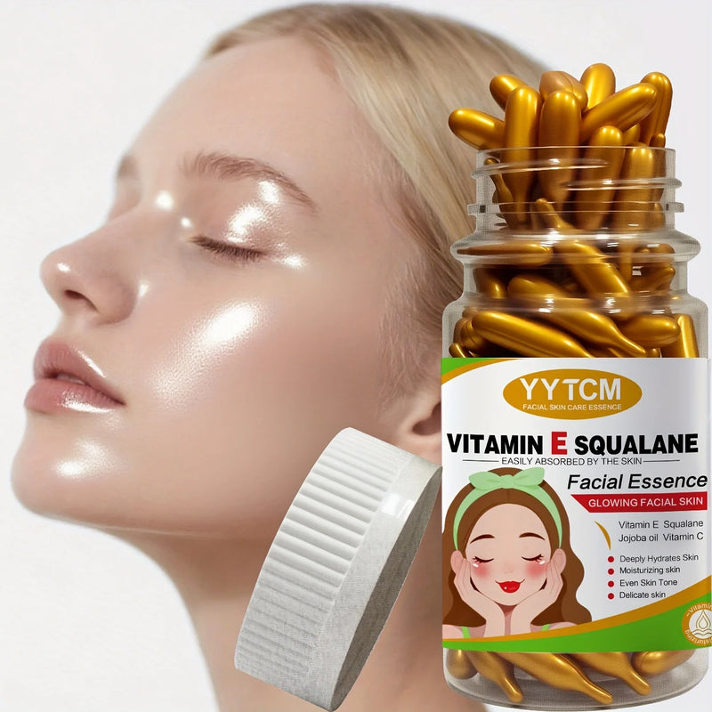 Vitamin E deep moisturizing capsule essence, deep moisturizing and skin brightening essence (0.4gx90 capsules)/bottle-1 bottle
