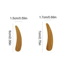 10Pcs Skincare Cream Spoon Cosmetic Mini Face Clay Ointment Scrub Mask Brush Wooden Bamboo Spatula Curved Diy Mask Beauty Tool