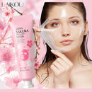 Masque exfoliant visage LAIKOU Sakura - Nettoyage en profondeur, anti-âge, anti-rides, éclaircissant, élimine les points noirs, masque à déchirer, soin du visage 50 g